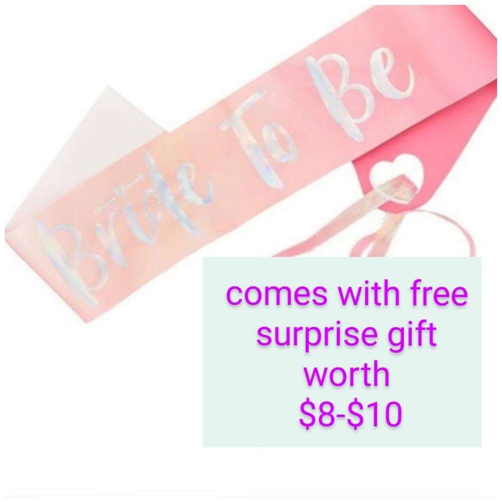 Bride To Be sash (Bridal Shower/ Hen Party)